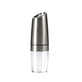 Electric Gravity Salt & Pepper Grinder – One-Hand Automatic Stainless Steel Spice Mill with LED Light