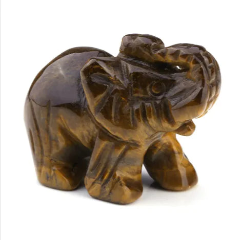 1.5” Elephant Crystal Art – Natural Stone Home Decor | AP6Home